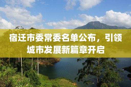 宿遷市委常委名單公布，引領城市發(fā)展新篇章開啟