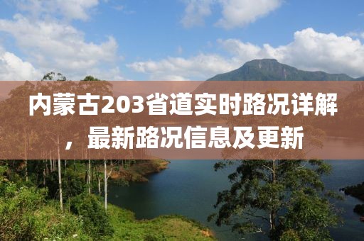 內(nèi)蒙古203省道實(shí)時路況詳解，最新路況信息及更新