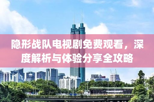 隱形戰(zhàn)隊(duì)電視劇免費(fèi)觀看，深度解析與體驗(yàn)分享全攻略