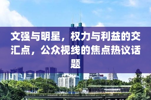 文強(qiáng)與明星，權(quán)力與利益的交匯點(diǎn)，公眾視線的焦點(diǎn)熱議話題