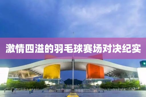 激情四溢的羽毛球賽場對決紀(jì)實(shí)