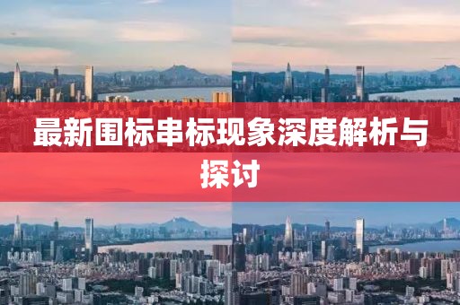 最新圍標(biāo)串標(biāo)現(xiàn)象深度解析與探討