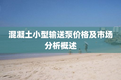 混凝土小型輸送泵價(jià)格及市場(chǎng)分析概述