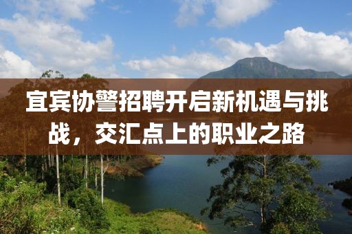 宜賓協(xié)警招聘開(kāi)啟新機(jī)遇與挑戰(zhàn)，交匯點(diǎn)上的職業(yè)之路