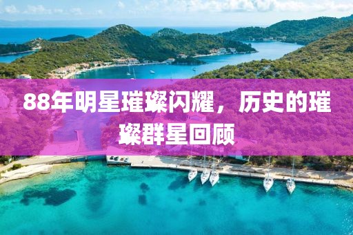 88年明星璀璨閃耀，歷史的璀璨群星回顧