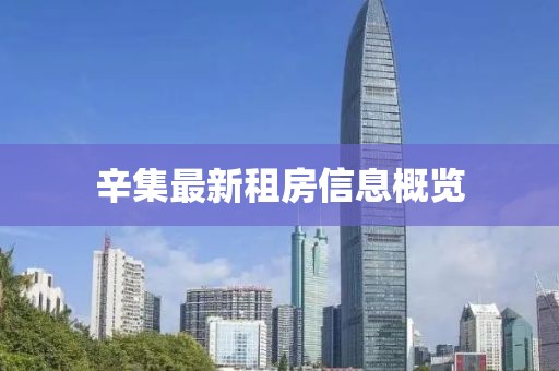 辛集最新租房信息概覽